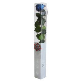   Örök Rózsa szál / Forever Rose PVC díszdobozban 55 cm - Kék