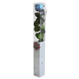   Örök Rózsa szál / Forever Rose PVC díszdobozban 55 cm - Világoskék