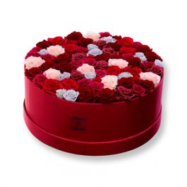   LED világítású Akryl dobozos 80 szálas Örök Rózsa box / Forever rose box - VÁLOGATÁS