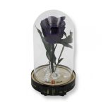 Közepes méretű búrába zárt Örök rózsa / Forever Rose - Sötétlila galaxy