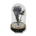 Közepes méretű búrába zárt Örök rózsa / Forever Rose - Szürke