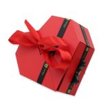 15 szálas örök rózsa kinyitható meglepetés box desszerttel - vörös