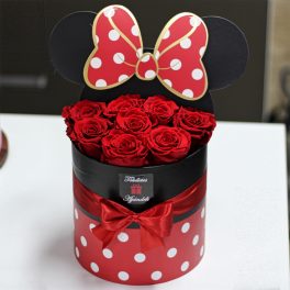 Örök rózsa / Forever Rose Minnie Box - VÖRÖS