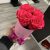 4 szálas Örök rózsa / Forever Rose Box henger díszdobozban - KORALL