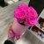 4 szálas Örök rózsa / Forever Rose Box henger díszdobozban - PINK