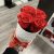 4 szálas Örök rózsa / Forever Rose Box henger díszdobozban - PIROS