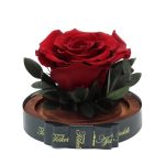 Kis méretű Gömb alakú búrába zárt Örök rózsa / Forever Rose - Vörös