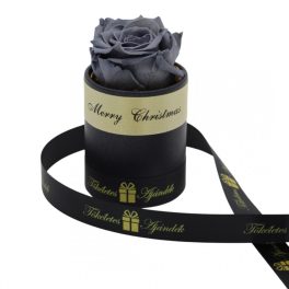   Örök rózsa / Forever rose exkluzív henger díszdobozban - Szürke