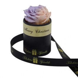   Örök rózsa / Forever rose exkluzív henger díszdobozban - Bicolor Rózsaszín / Lila
