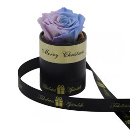   Örök rózsa / Forever rose exkluzív henger díszdobozban - Bicolor Halványlila / Violet lila