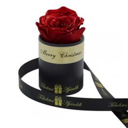   Örök rózsa / Forever rose exkluzív henger díszdobozban - Piros Festiva