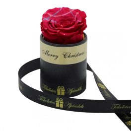   Örök rózsa / Forever rose exkluzív henger díszdobozban - Dark Pink Festiva