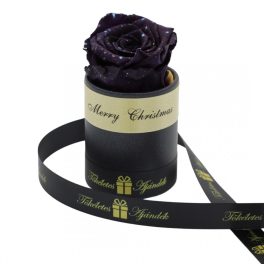   Örök rózsa / Forever rose exkluzív henger díszdobozban -Sötétlila Galaxy