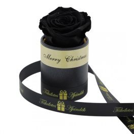   Örök rózsa / Forever rose exkluzív henger díszdobozban - Fekete
