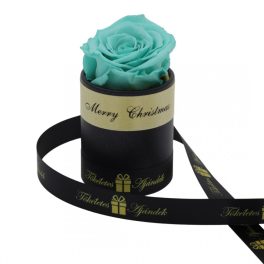   Örök rózsa / Forever rose exkluzív henger díszdobozban - Menta zöld