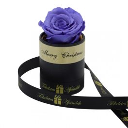   Örök rózsa / Forever rose exkluzív henger díszdobozban - Violet Lila