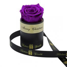   Örök rózsa / Forever rose exkluzív henger díszdobozban - Lila
