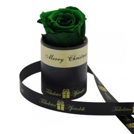   Örök rózsa / Forever rose exkluzív henger díszdobozban - Smaragd Zöld